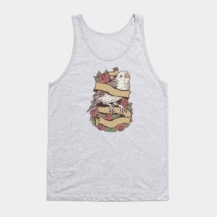 bird vintage rose Tank Top